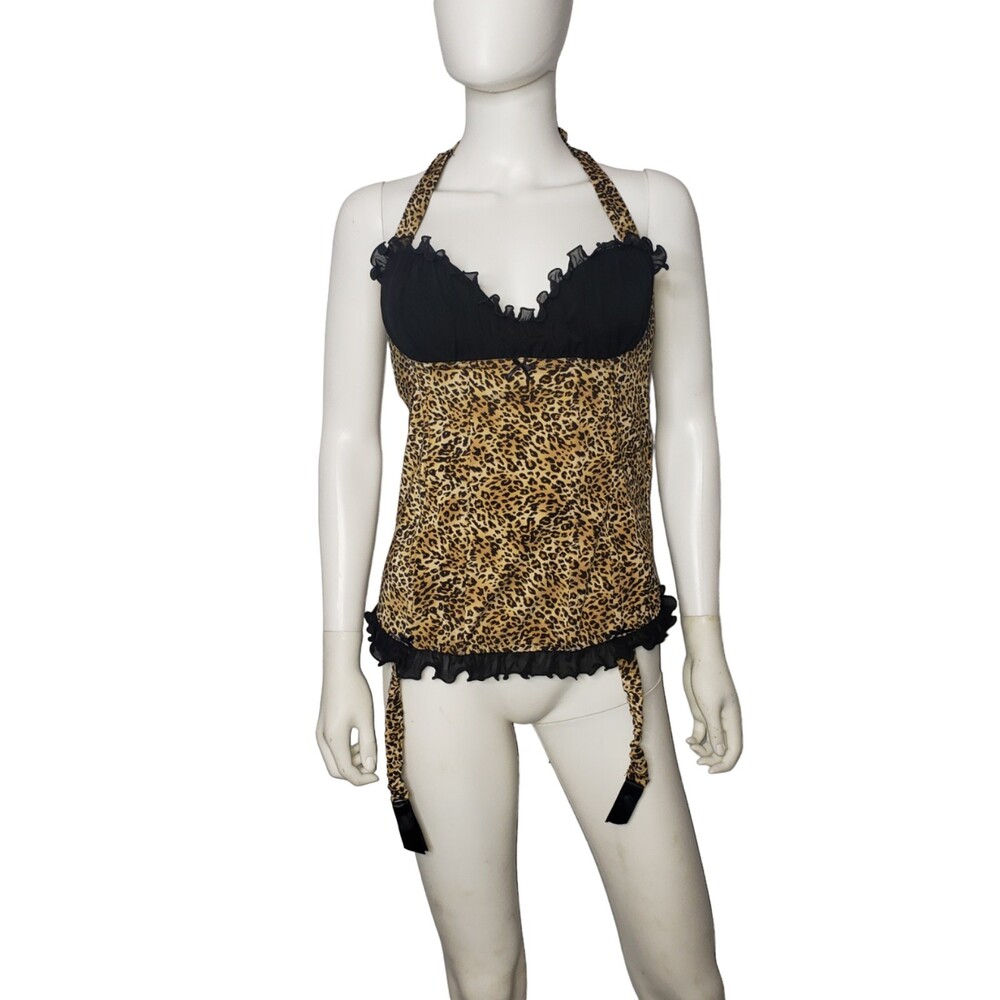 FREDERICKS OF HOLLYWOOD Leopard Corset Size 38